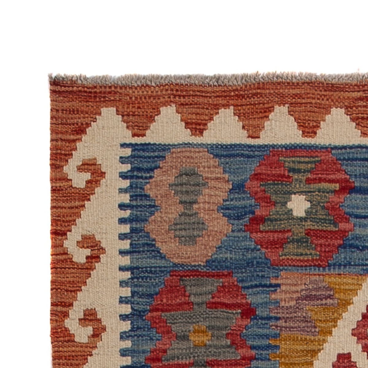 Tappeto corsia Tappeto Kelim - Splash - 255 x 82 cm - multicolore