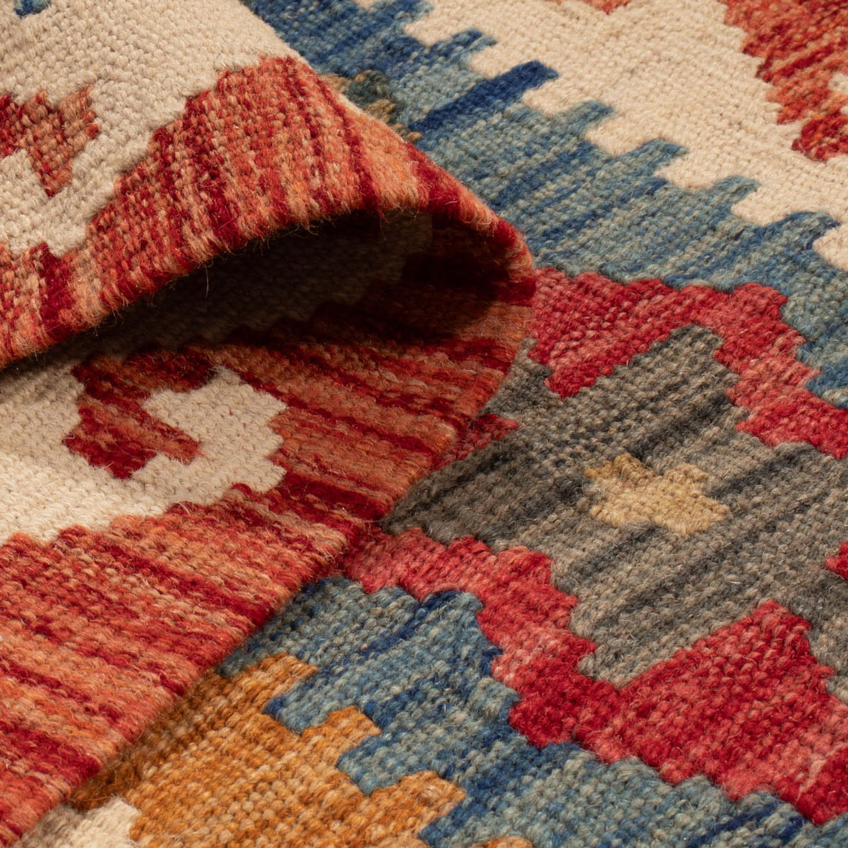 Tappeto corsia Tappeto Kelim - Splash - 255 x 82 cm - multicolore