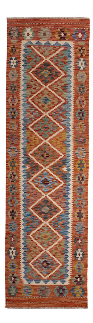 Tappeto corsia Tappeto Kelim - Splash - 246 x 76 cm - multicolore