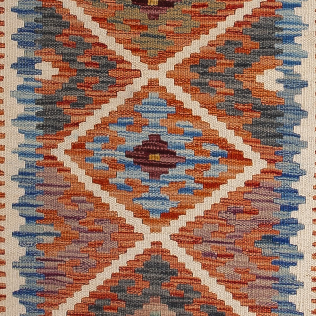 Tappeto corsia Tappeto Kelim - Splash - 246 x 76 cm - multicolore