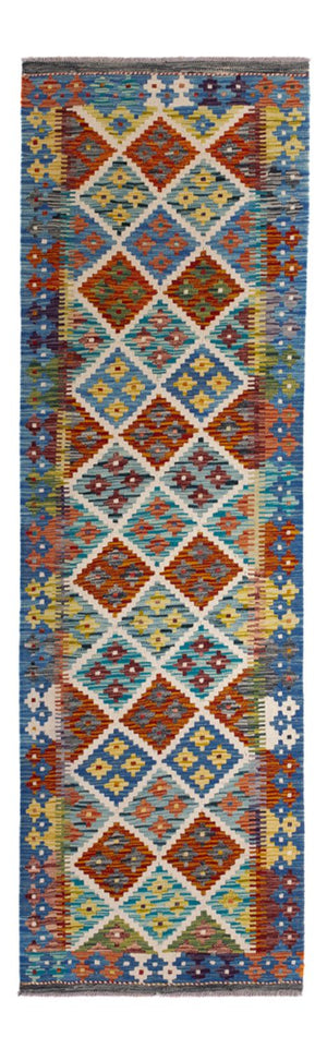 Tappeto corsia Tappeto Kelim - Splash - 239 x 79 cm - multicolore