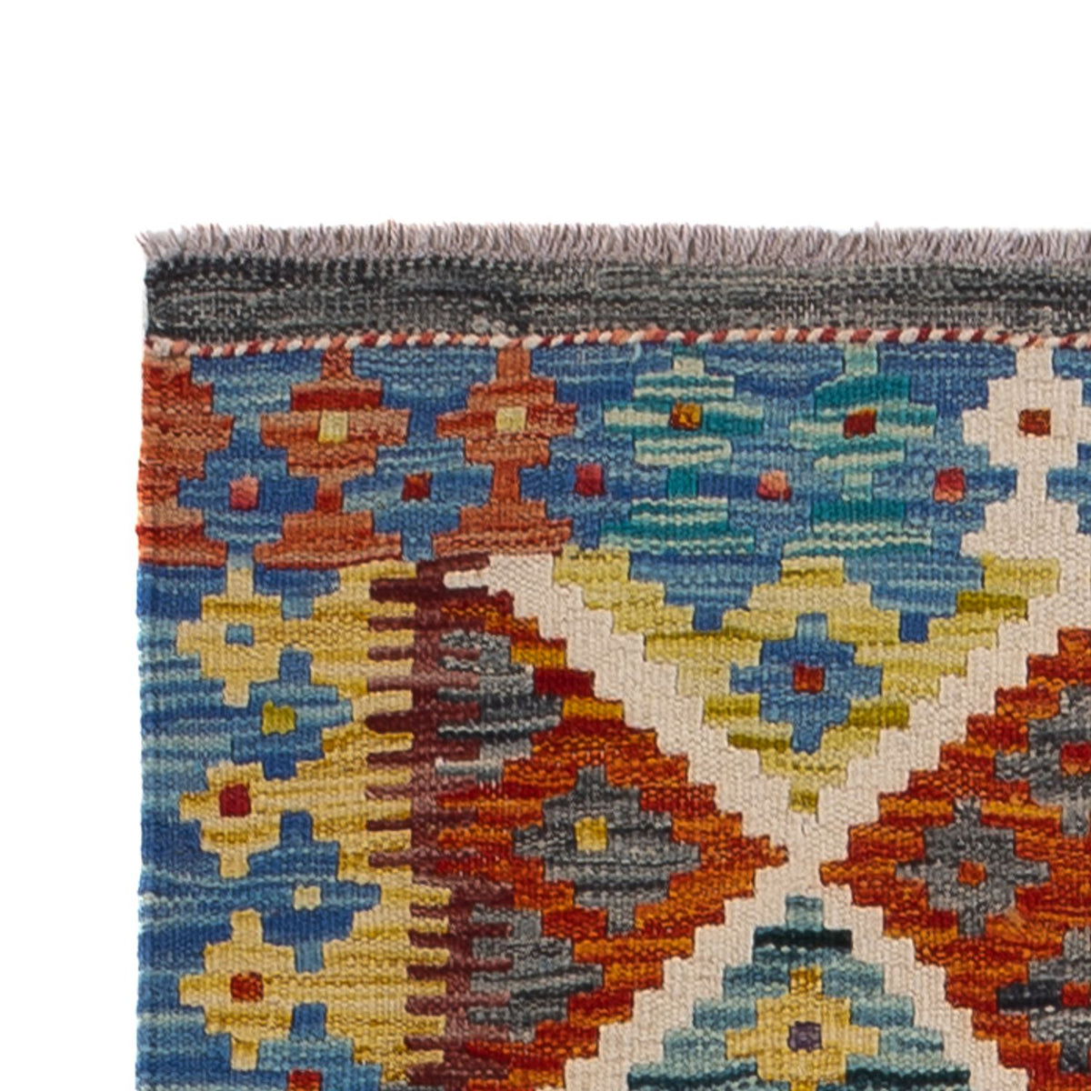 Tappeto corsia Tappeto Kelim - Splash - 239 x 79 cm - multicolore