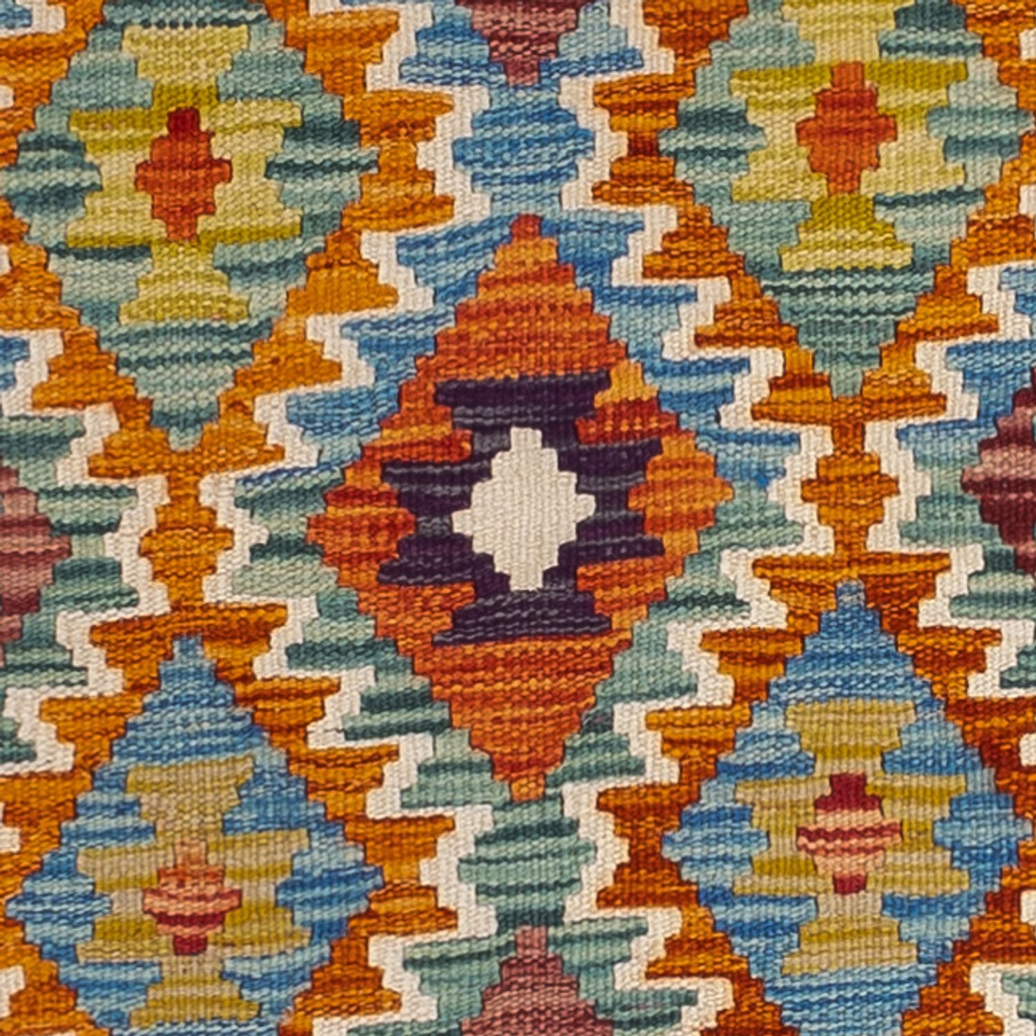 Tappeto corsia Tappeto Kelim - Splash - 201 x 84 cm - multicolore