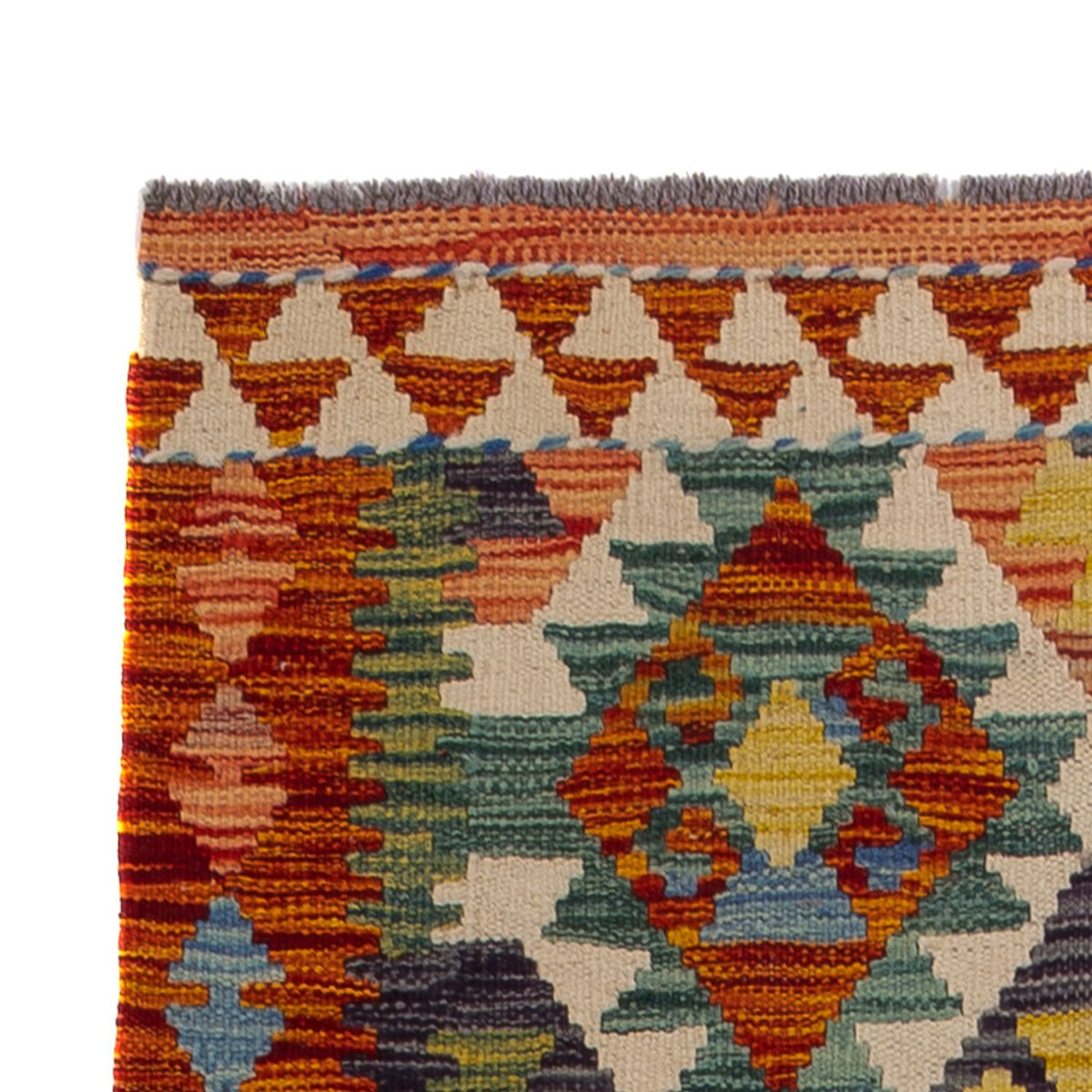 Tappeto corsia Tappeto Kelim - Splash - 202 x 86 cm - multicolore