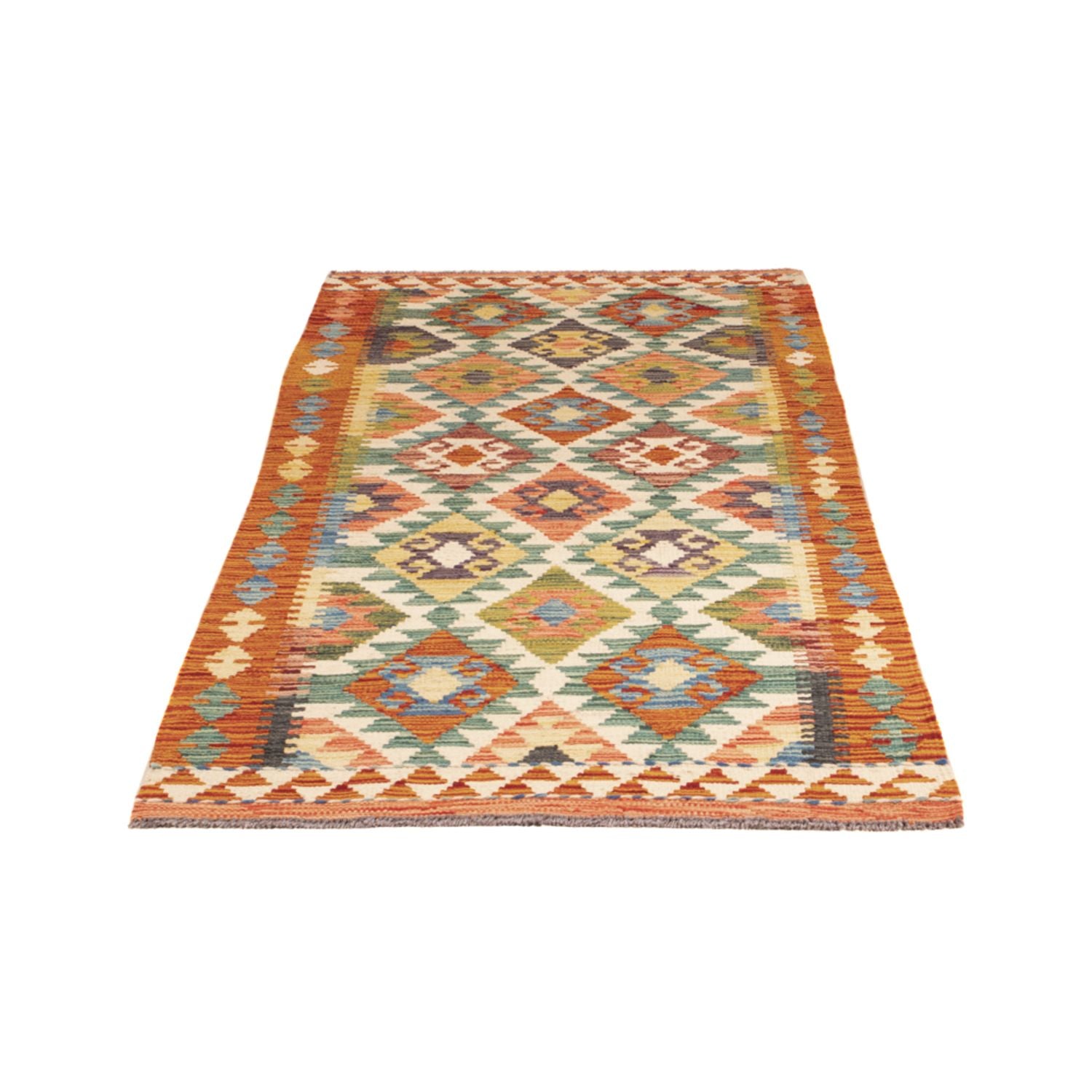 Tappeto corsia Tappeto Kelim - Splash - 202 x 86 cm - multicolore