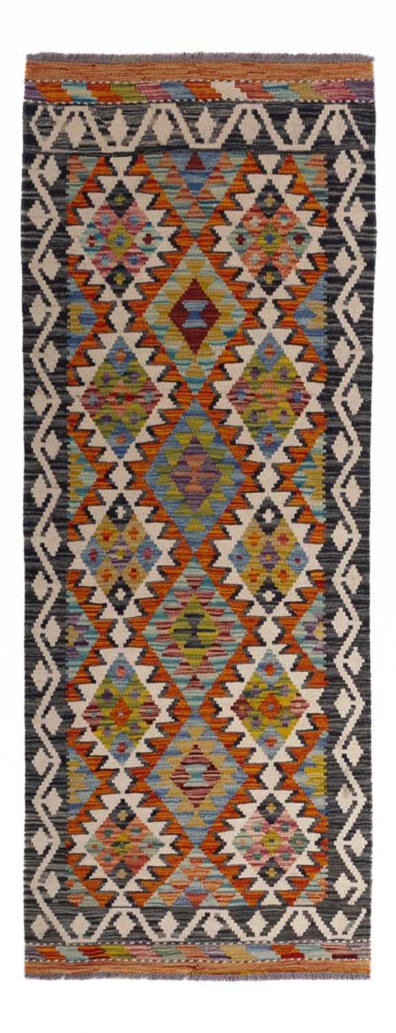 Tappeto corsia Tappeto Kelim - Splash - 193 x 80 cm - multicolore
