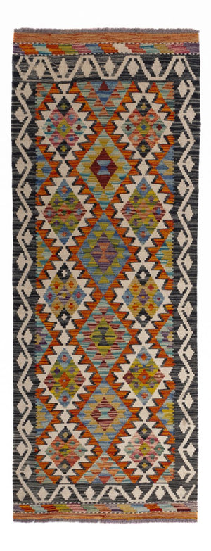 Tappeto corsia Tappeto Kelim - Splash - 193 x 80 cm - multicolore