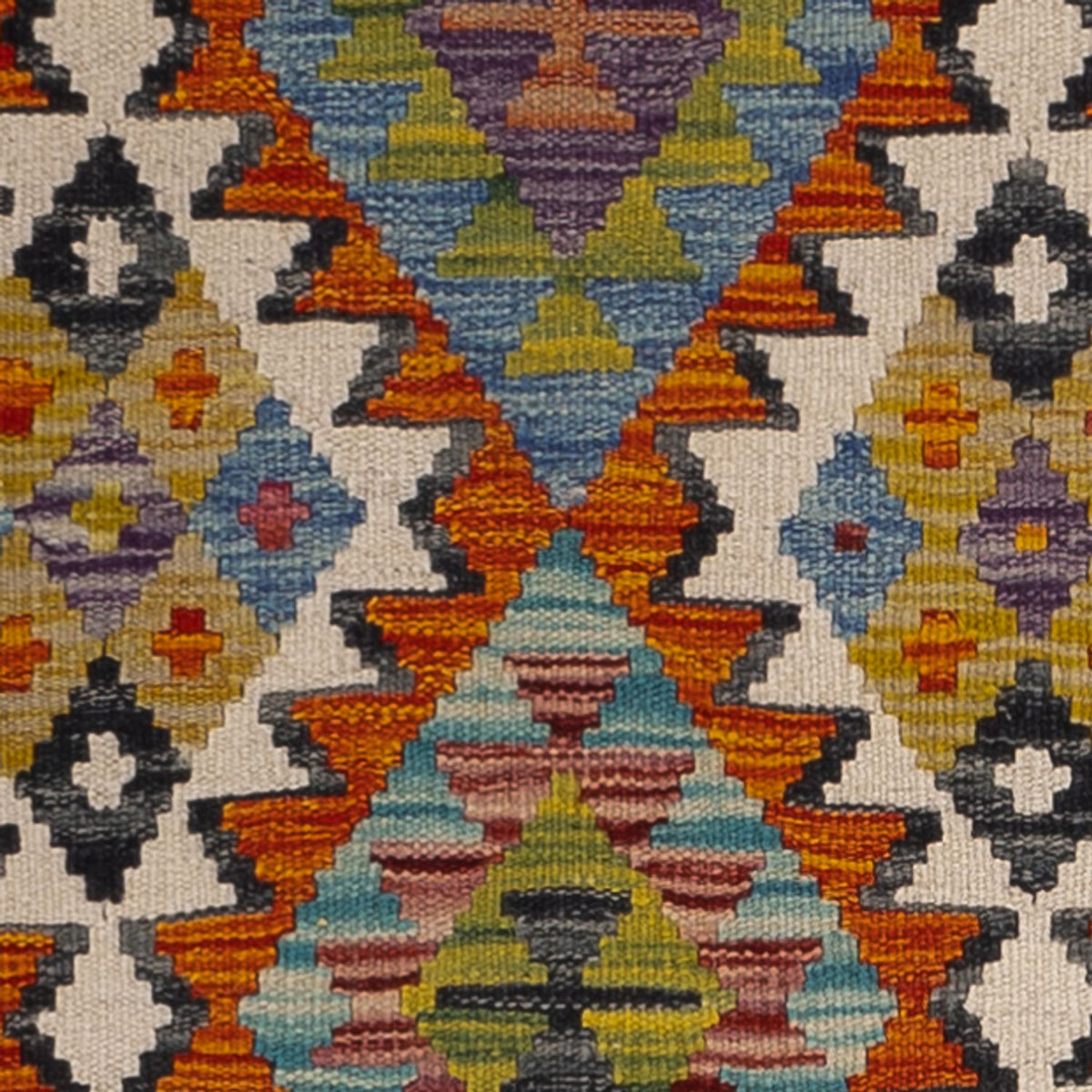 Tappeto corsia Tappeto Kelim - Splash - 193 x 80 cm - multicolore