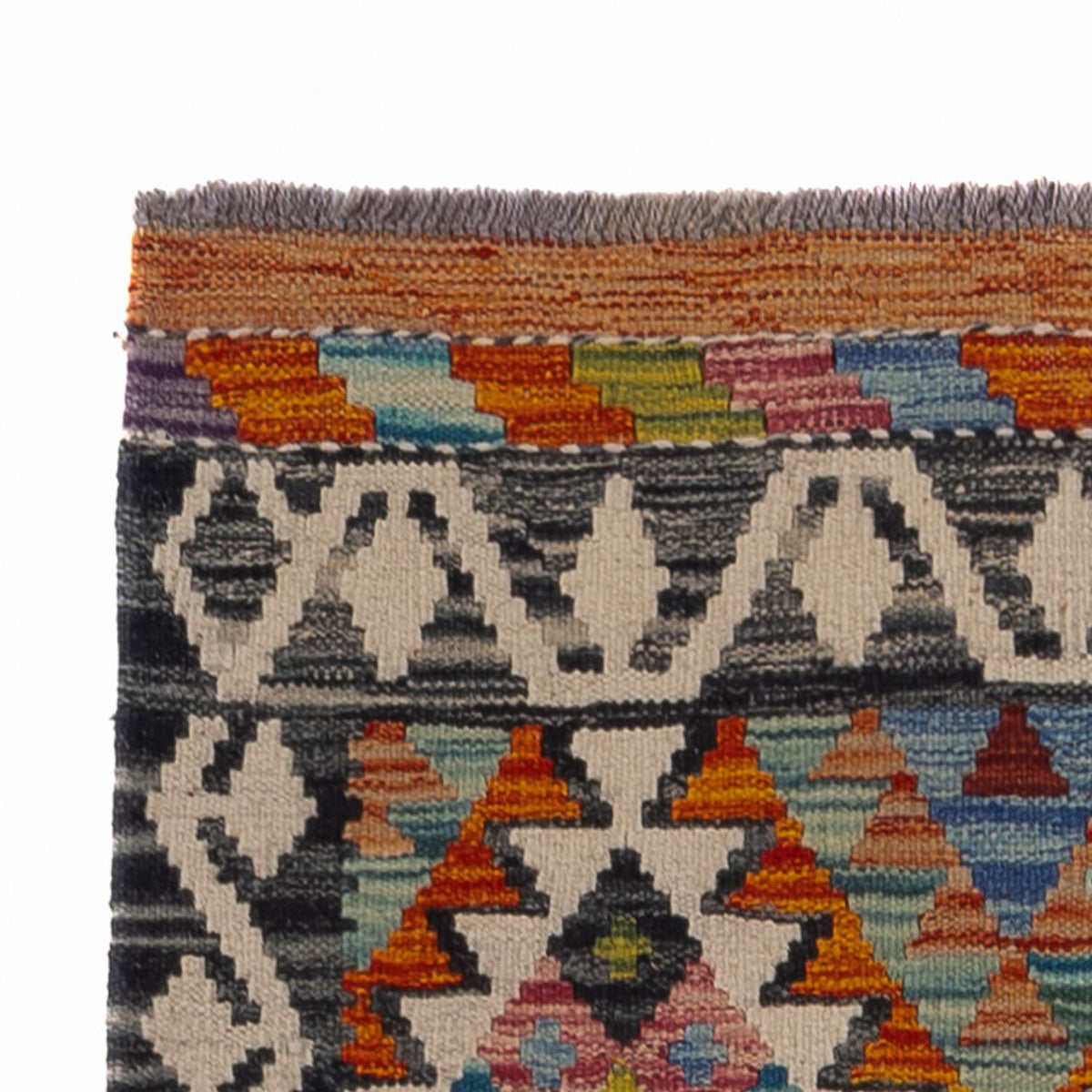 Tappeto corsia Tappeto Kelim - Splash - 193 x 80 cm - multicolore