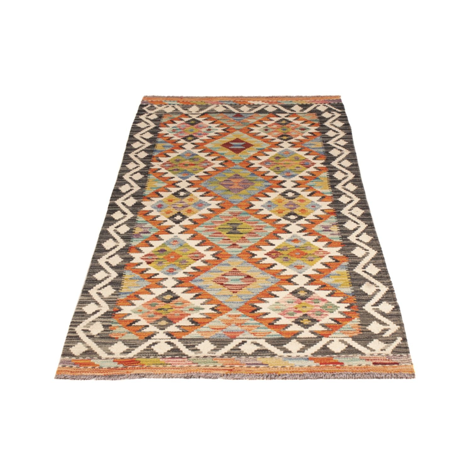 Tappeto corsia Tappeto Kelim - Splash - 193 x 80 cm - multicolore