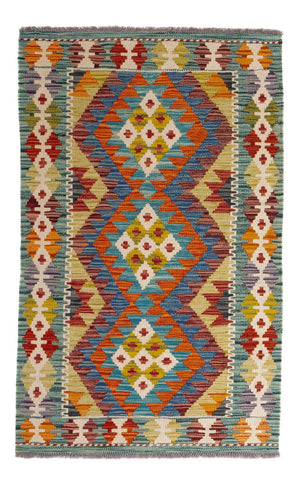 Tappeto Kelim - Splash - 123 x 79 cm - multicolore