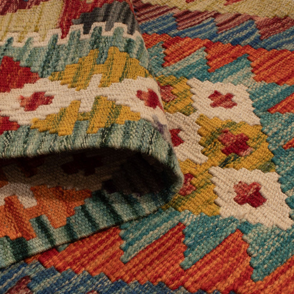 Tappeto Kelim - Splash - 123 x 79 cm - multicolore