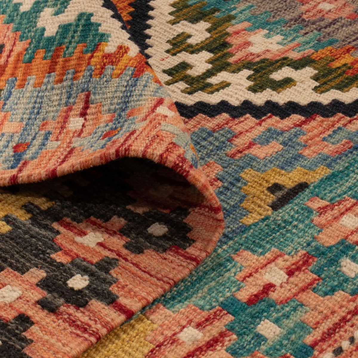 Tappeto Kelim - Splash - 119 x 83 cm - multicolore