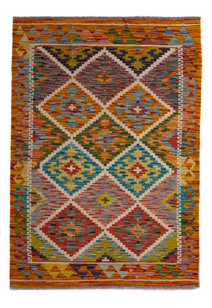 Tappeto Kelim - Splash - 125 x 86 cm - multicolore