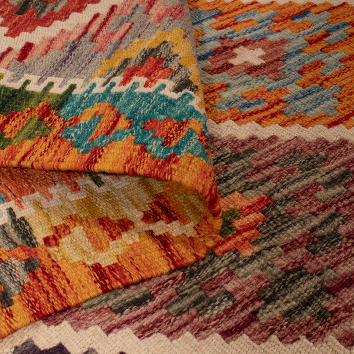 Tappeto Kelim - Splash - 125 x 86 cm - multicolore