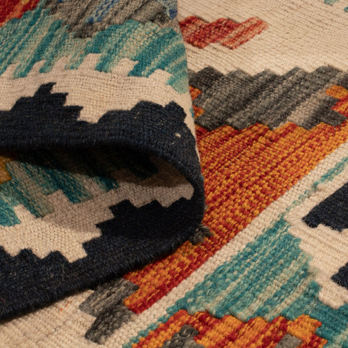 Tappeto Kelim - Splash - 130 x 86 cm - multicolore