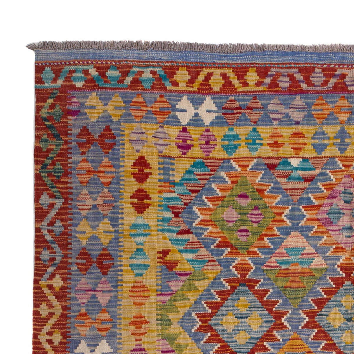 Tappeto Kelim - Splash - 204 x 148 cm - multicolore