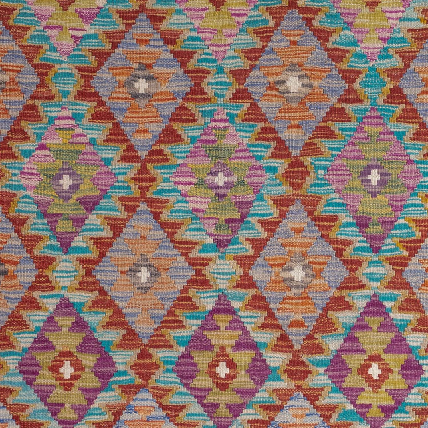 Tappeto Kelim - Splash - 198 x 150 cm - multicolore