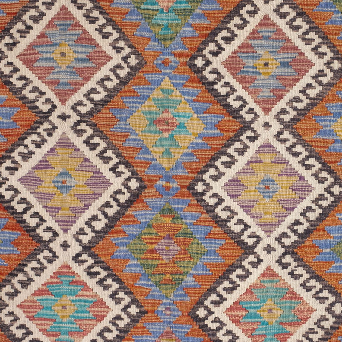 Tappeto Kelim - Splash - 197 x 156 cm - multicolore