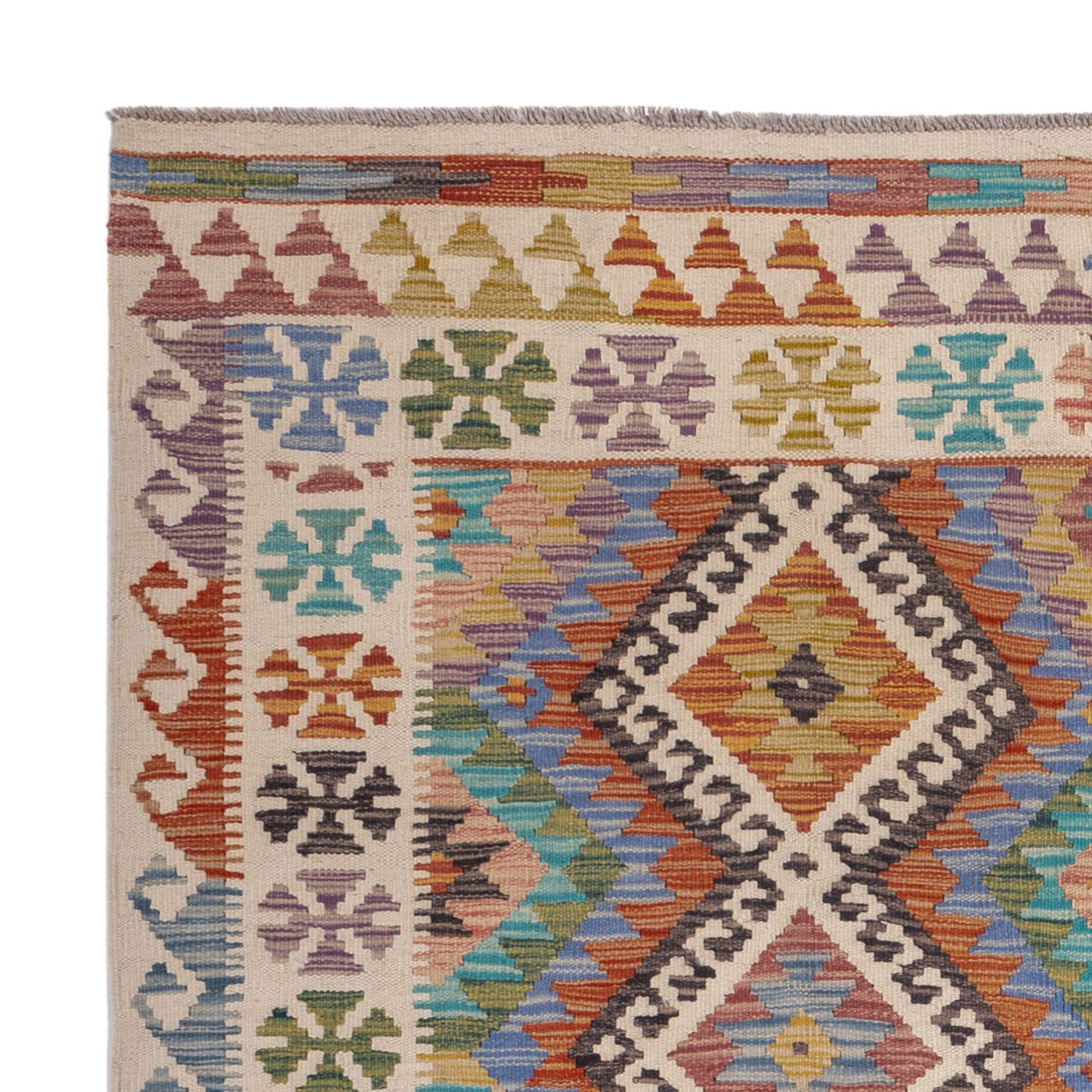 Kilim Maimana Tappeto 197x156cm - Tappeto di lana