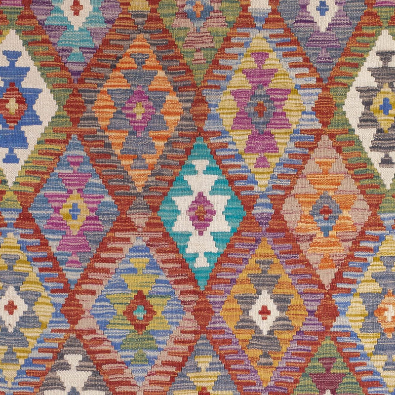 Tappeto Kelim - Splash - 198 x 156 cm - multicolore