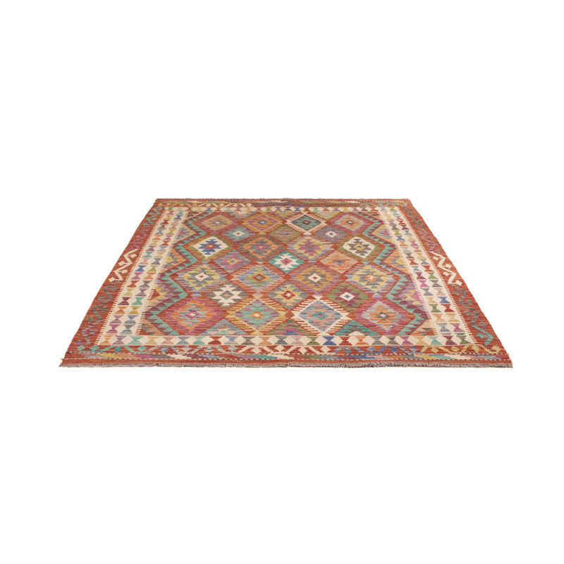 Tappeto Kelim - Splash - 198 x 156 cm - multicolore