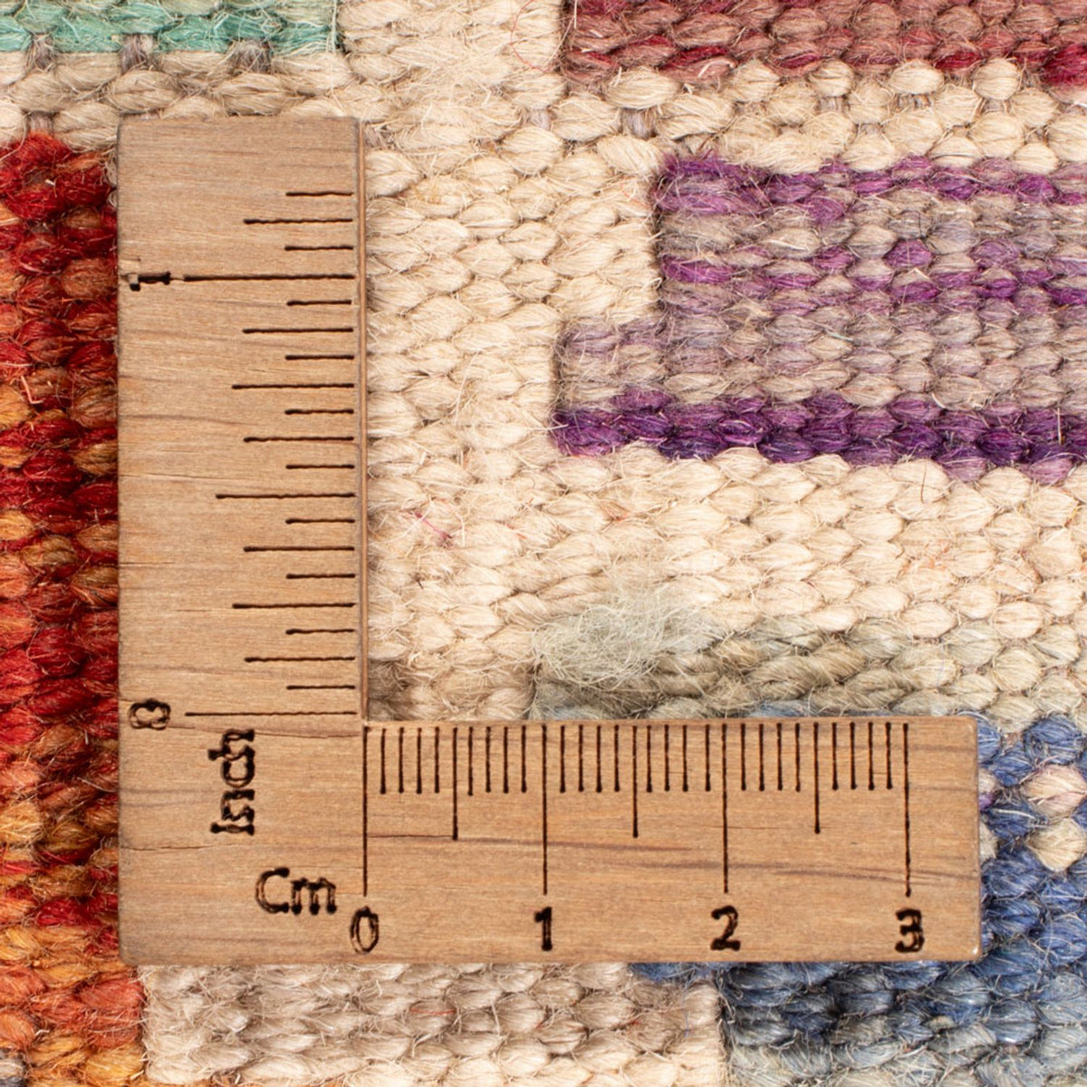 Tappeto Kelim - Splash - 198 x 156 cm - multicolore