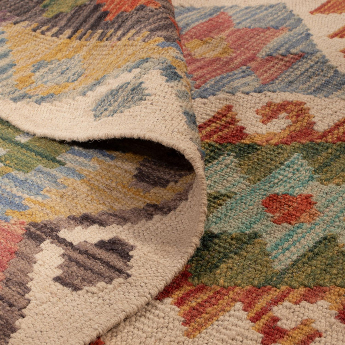 Tappeto Kelim - Splash - 201 x 153 cm - multicolore