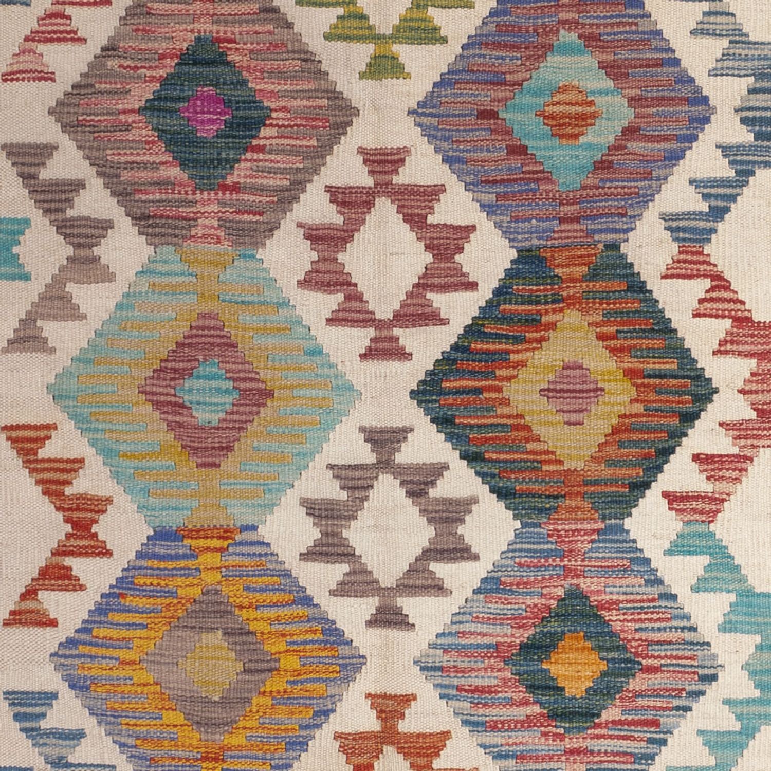 Tappeto Kelim - Splash - 198 x 149 cm - multicolore