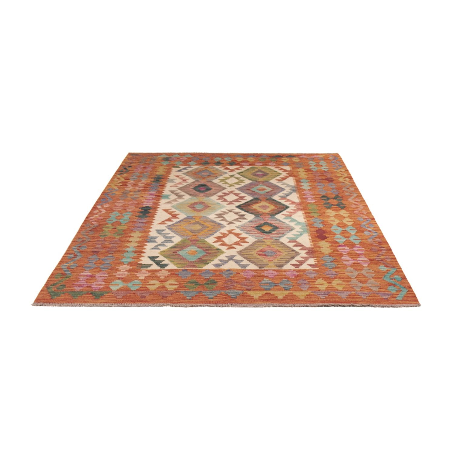 Tappeto Kelim - Splash - 198 x 149 cm - multicolore