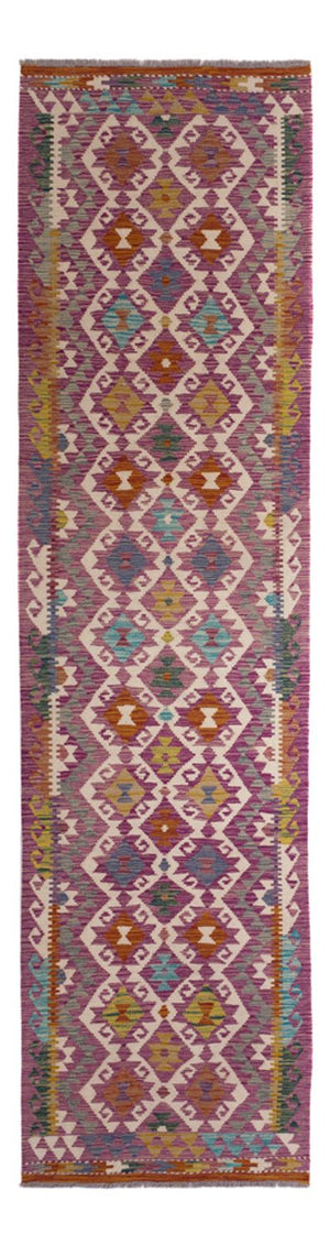 Tappeto corsia Tappeto Kelim - Splash - 295 x 80 cm - multicolore