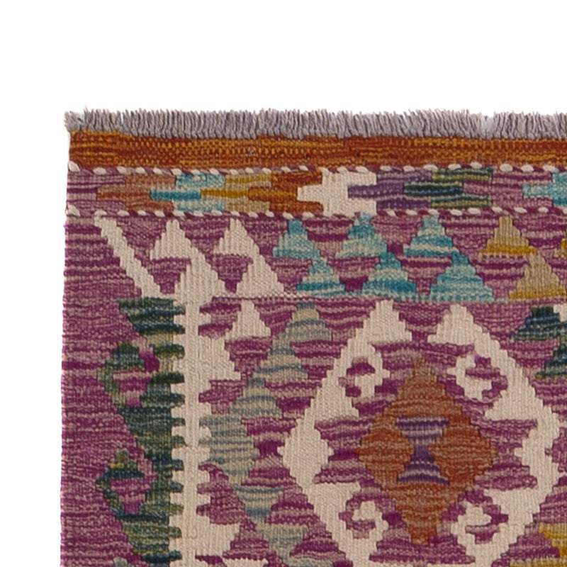 Tappeto corsia Tappeto Kelim - Splash - 295 x 80 cm - multicolore