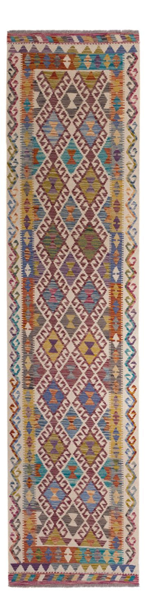 Tappeto corsia Tappeto Kelim - Splash - 301 x 79 cm - multicolore