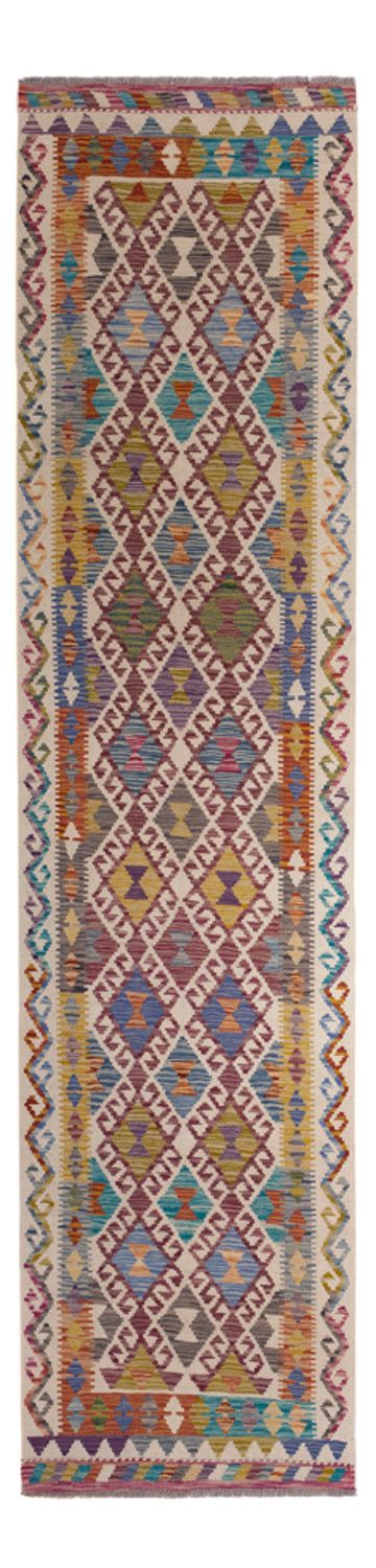 Tappeto corsia Tappeto Kelim - Splash - 301 x 79 cm - multicolore