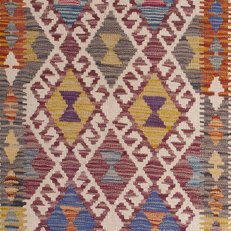Tappeto corsia Tappeto Kelim - Splash - 301 x 79 cm - multicolore