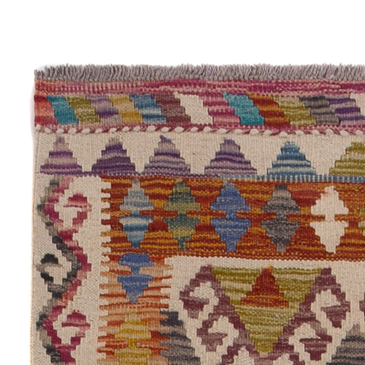 Tappeto corsia Tappeto Kelim - Splash - 301 x 79 cm - multicolore