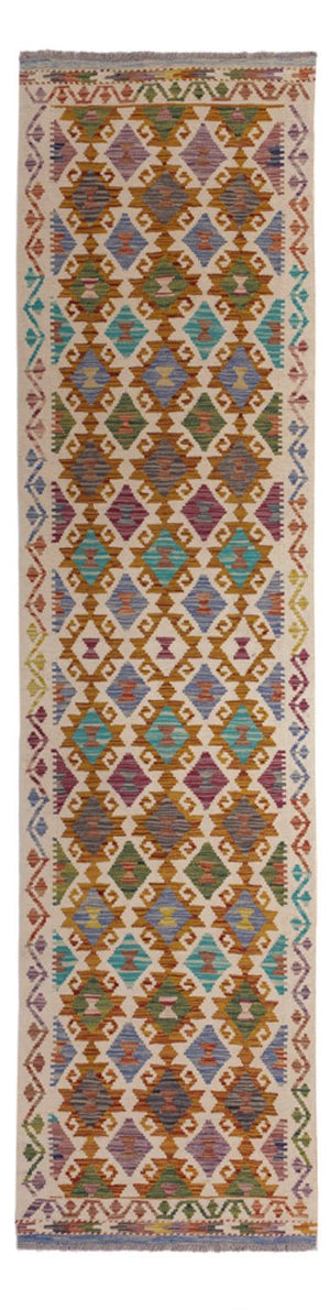 Tappeto corsia Tappeto Kelim - Splash - 301 x 81 cm - multicolore