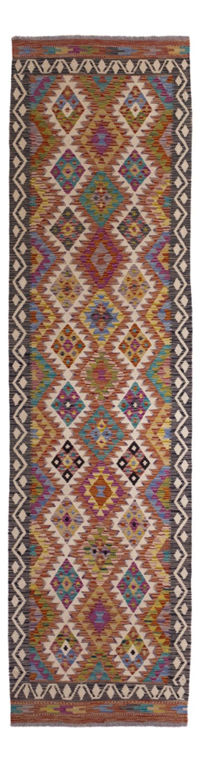 Tappeto corsia Tappeto Kelim - Splash - 295 x 85 cm - multicolore