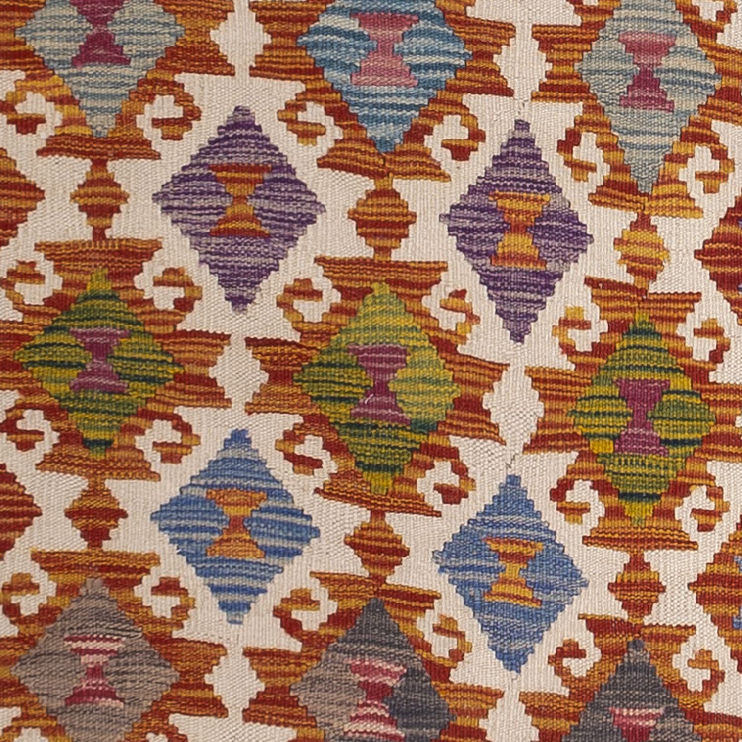 Tappeto corsia Tappeto Kelim - Splash - 269 x 84 cm - multicolore