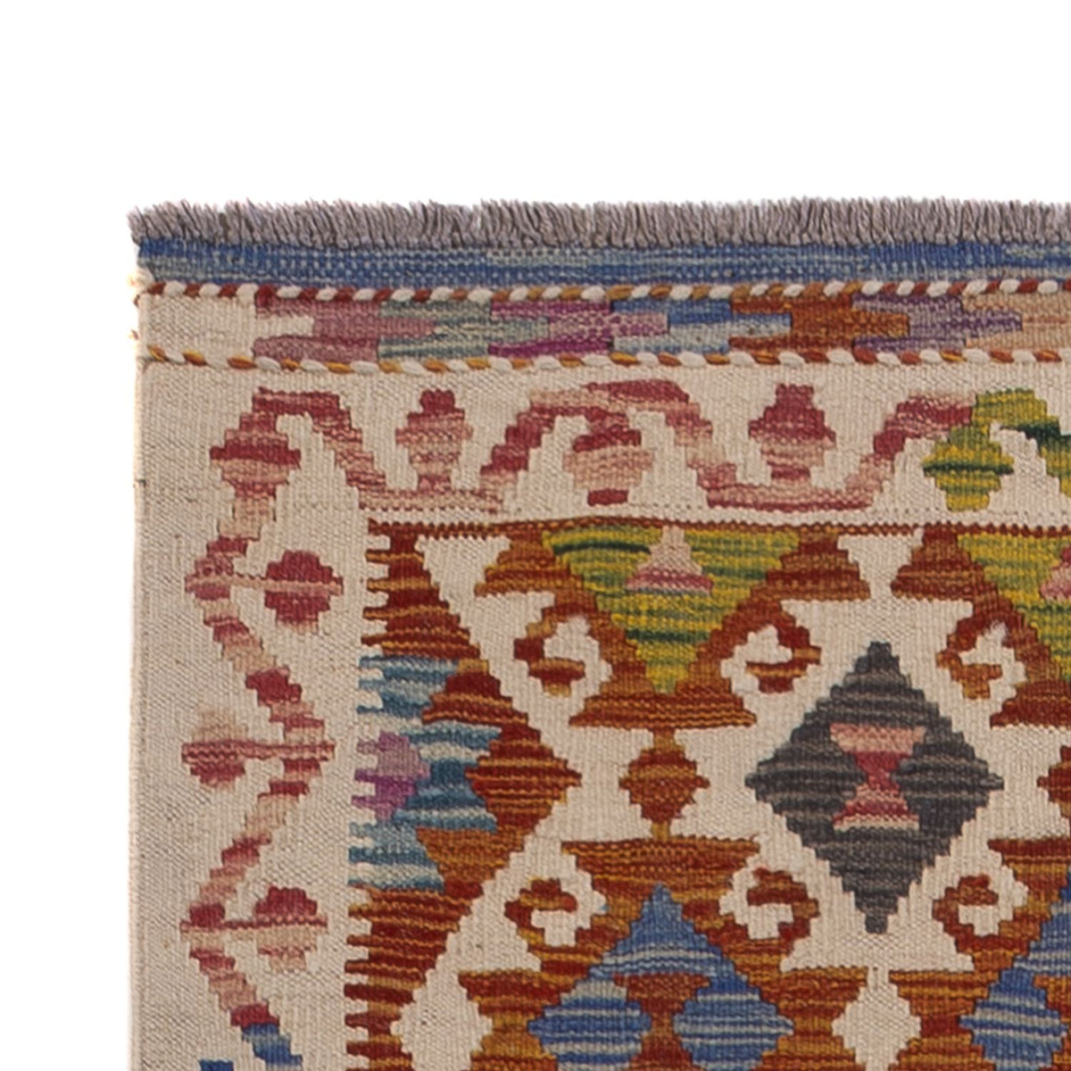 Tappeto corsia Tappeto Kelim - Splash - 269 x 84 cm - multicolore