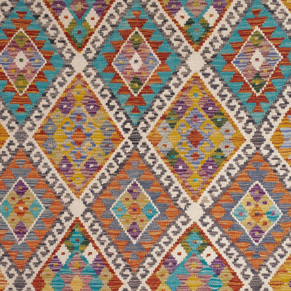 Tappeto Kelim - Splash - 246 x 153 cm - multicolore