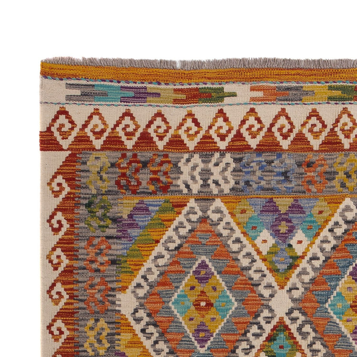 Tappeto Kelim - Splash - 246 x 153 cm - multicolore