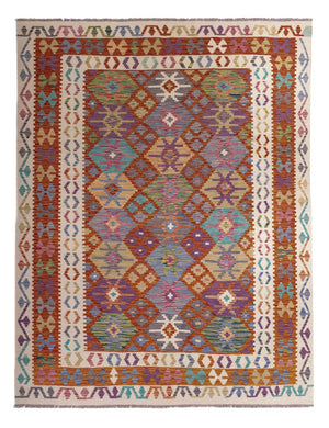 Tappeto Kelim - Splash - 247 x 195 cm - multicolore