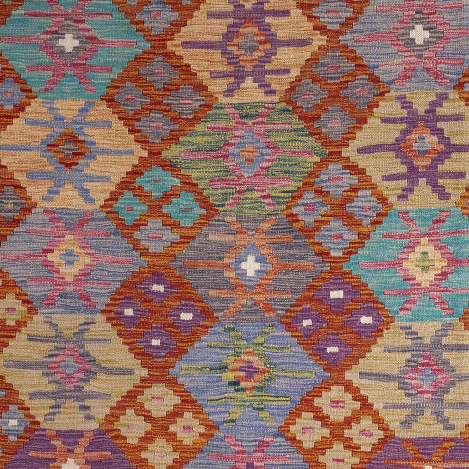 Tappeto Kelim - Splash - 247 x 195 cm - multicolore