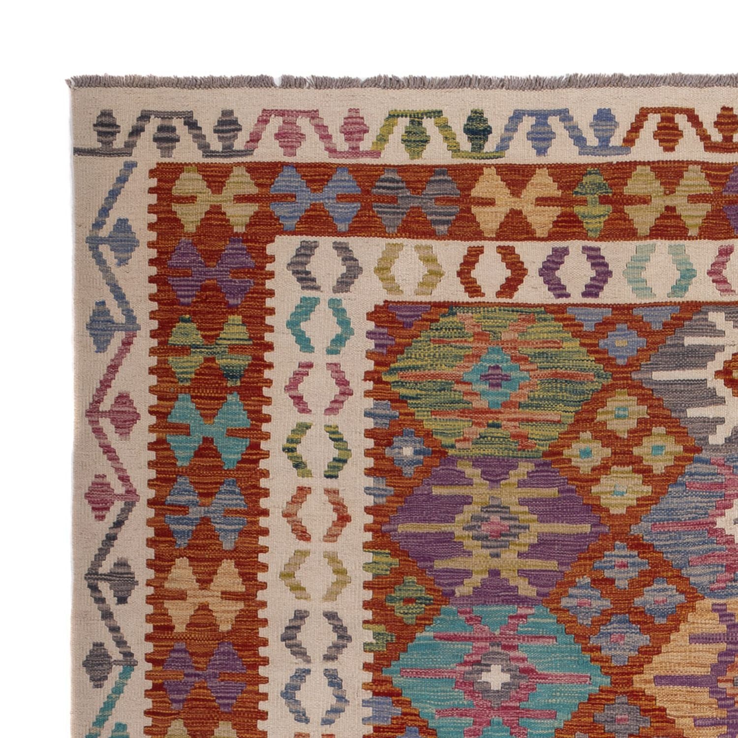 Tappeto Kelim - Splash - 247 x 195 cm - multicolore