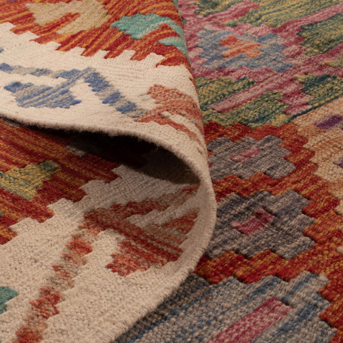 Tappeto Kelim - Splash - 247 x 195 cm - multicolore