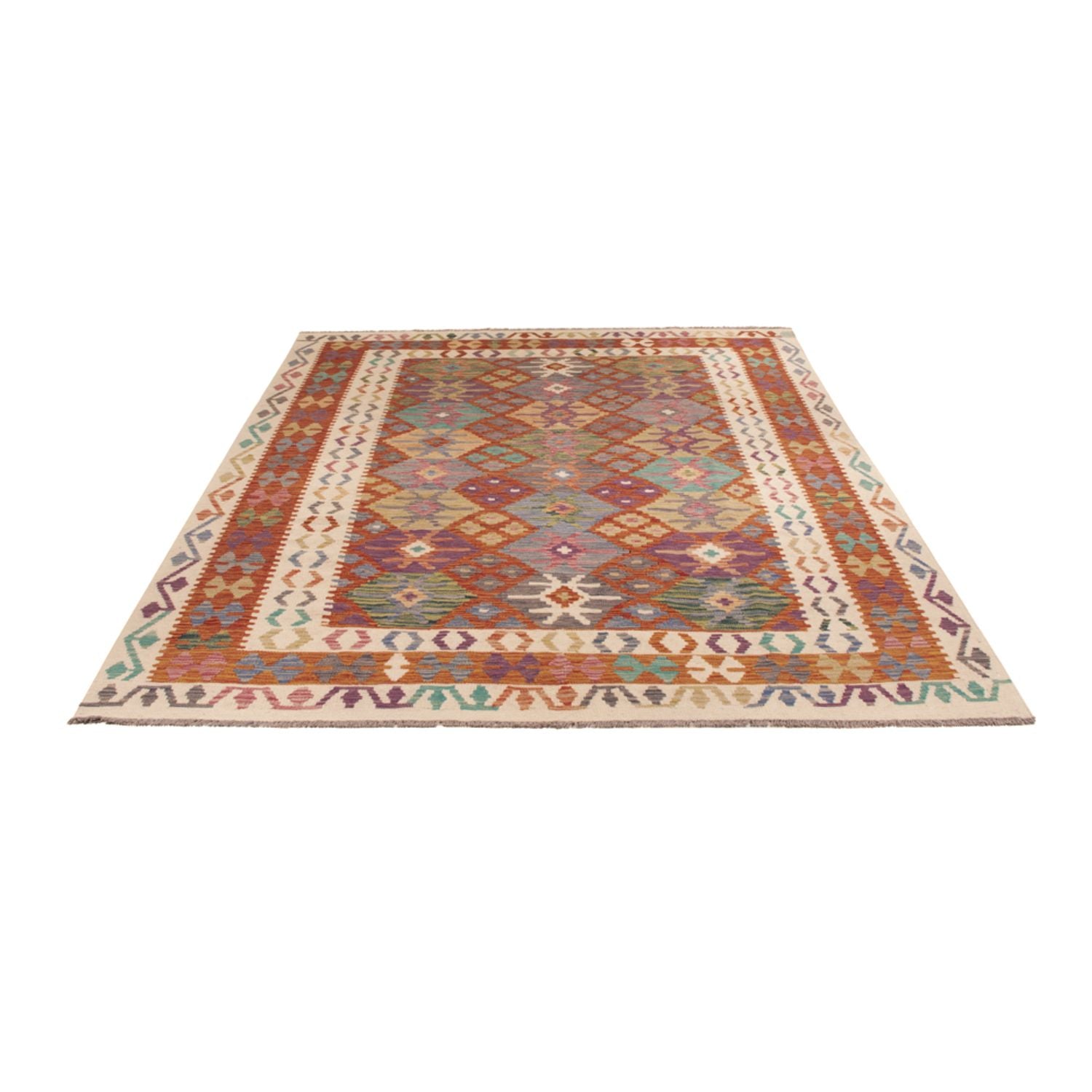 Tappeto Kelim - Splash - 247 x 195 cm - multicolore