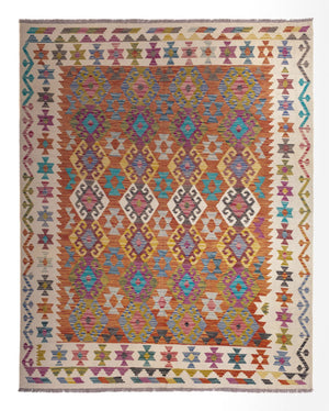 Tappeto Kelim - Splash - 253 x 203 cm - multicolore