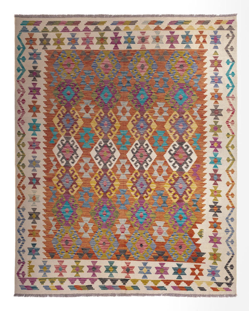 Tappeto Kelim - Splash - 253 x 203 cm - multicolore