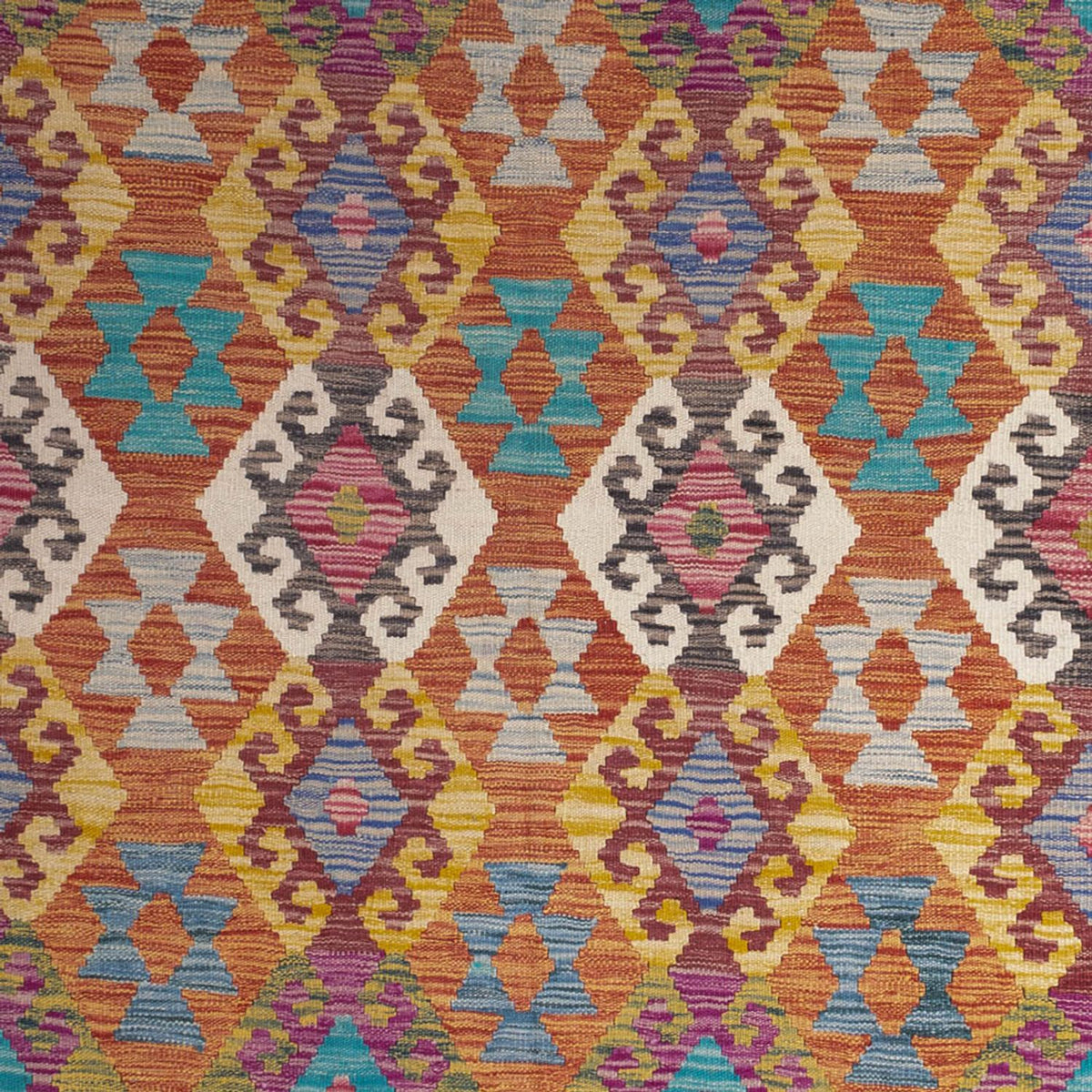 Tappeto Kelim - Splash - 253 x 203 cm - multicolore